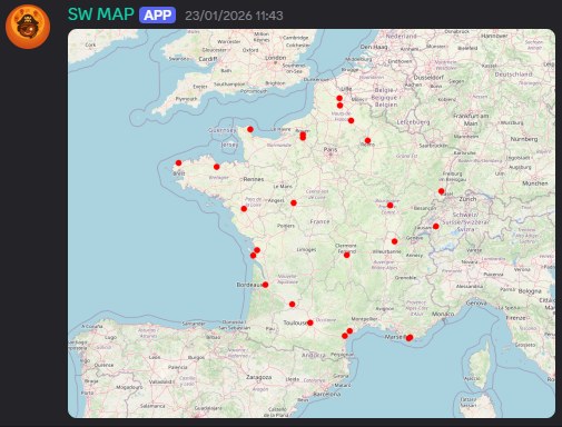 SW Map — carte interactive de la communauté